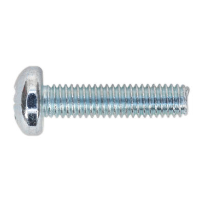 Sealey Machine Screw M6 X 25mm Pan Head Pozi Zinc Din 7985Z Pack Of 50 Msp625 from B&Q
