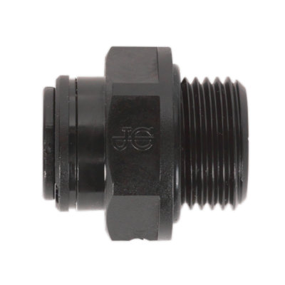 Sealey 8Mm Pipe To 3/8" Bsp Thread Straight Adaptor - Pack Of 5 Jgc838 Black