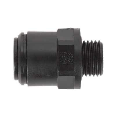 Sealey 6Mm Pipe X 1/4" Bsp Thread Straight Adaptor - Pack Of 5 Jgc614 Black