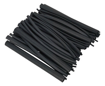 Sealey Black Hstal72b Heat Shrink Tubing Assortment 72Pc Adhesive Lined 200Mm - Image 13
