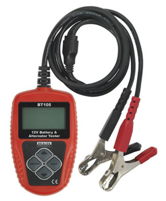 Sealey Compact Digital Battery & Alternator Tester With LCD Screen 12V BT105 - Image 14