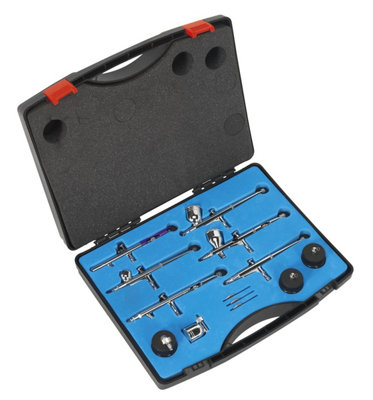 1x 10 Piece Sealey Air Brush Gravity/Suction Feed Set - AB936 - Image 15