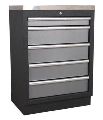 B&Q Sealey Modular 5 Drawer Cabinet 680Mm Apms59