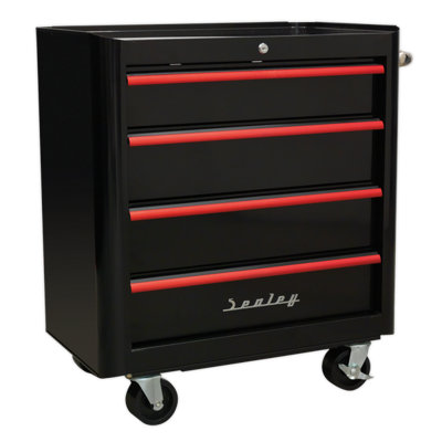 B&Q - Rollcab 4 Drawer Retro Style ( Ap28204Br)