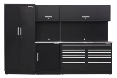 B&Q Sealey Premier 3.3M Storage System - Stainless Worktop Apmscombo2ss