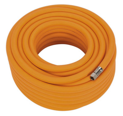 B&Q Sealey Air Hose X 10Mm Hybrid High-Visibility With 1/4"Bsp Unions 20M