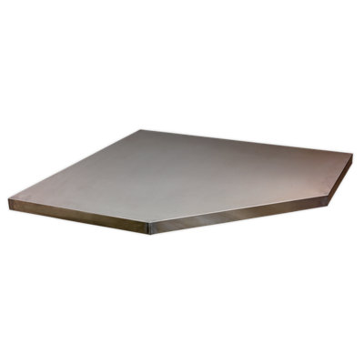 Stainless Steel Worktop for Modular Corner Cabinet 865mm - Image 12