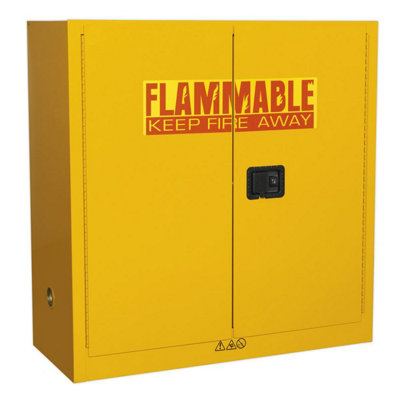 B&Q Sealey Flammables Storage Cabinet 1095 X 460 X 1120Mm Fsc09