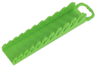 B&Q Sealey Premier Spanner Rack Capacity 10 Stubby Spanners - Hi-Vis Wr10hv Green