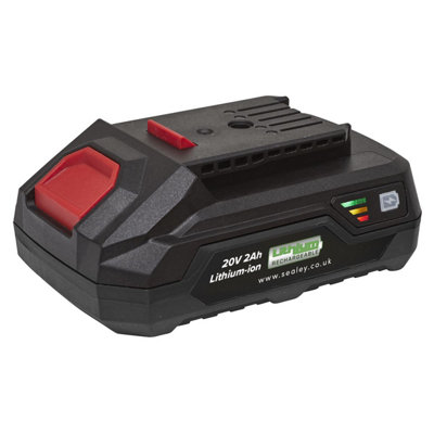B&Q Sealey Power Tool Battery 20V 2Ah Sv20 Series Lithium-Ion Cp20vbp2
