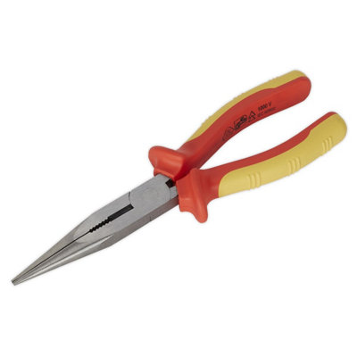 Sealey Long Nose Pliers 200mm Vde Approved Ak83457 from B&Q