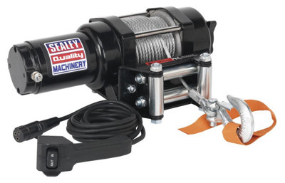  - Sealey Atv/quad Recovery Winch 1135Kg (2500Lb) Line Pull 12V Atv1135