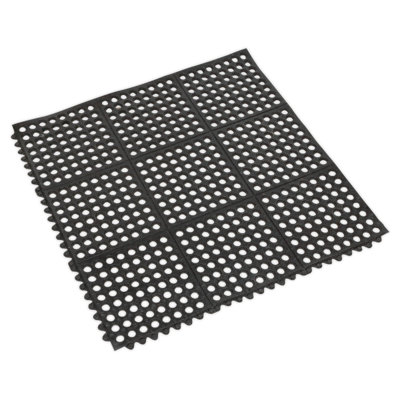 Sealey Interlocking Anti-Fatigue Matting 920 X 920mm Garage Flooring Mat Mic9292 from B&Q