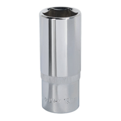 Sealey Walldrive Socket 19mm Deep 3/8" Drive Fully Polished Finish Tool Sp3819D