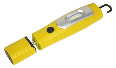 B&Q Sealey Rechargeable Inspection Lamp 360 Degree 7 Smd 3W Smd Led Led3602y Yellow