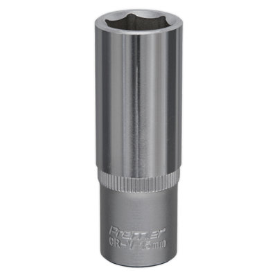 Sealey Walldrive Socket 15Mm Deep 3/8" Square Drive Chrome Vanadium Steel S3815d