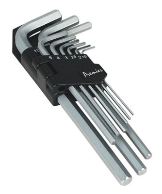 B&Q Sealey Hex Key Set 9Pc Long Metric Ak7136