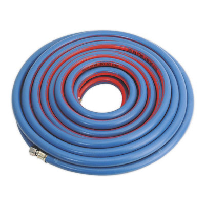  - Sealey Air Hose 15M X 10mm With 1/4"bsp Unions Extra-Heavy-Duty