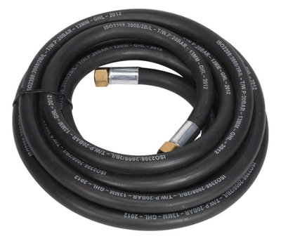  - Sealey Air Hose 5M X 13mm With 1/2"bsp Unions Extra-Heavy-Duty