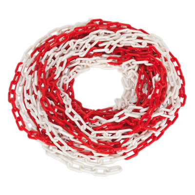 Sealey Safety Chain For High Voltage Vehicles 25M X 6Mm Hsc25m Red/White