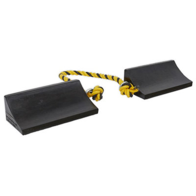 Sealey Rubber Wheel Chocks Heavy-DutyPair Wc16 from B&Q