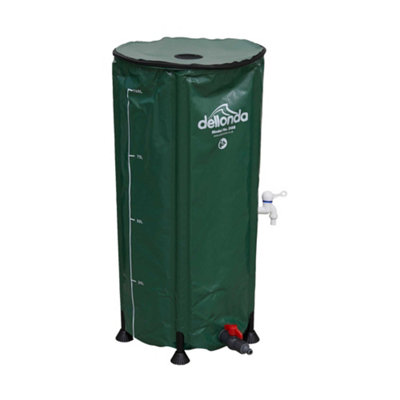 B&Q -  Collapsible Pvc Garden Water Butt With Zipped Lid & Drain Tap100L