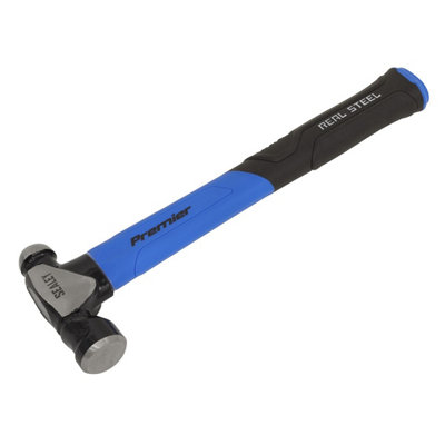 B&Q Sealey Ball Pein Hammer With Fibreglass Shaft 16Oz Bphg16