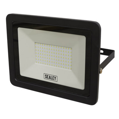 Sealey Light Extra Slim Flood With Wall Bracket 100W Smd Led 0.75M