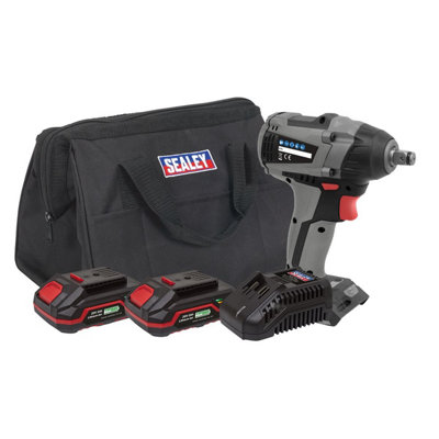  - Sealey Brushless Impact Wrench Kit 1/2"sq Drive 20V Sv20 Series 4Ah Cp20Viwxkit