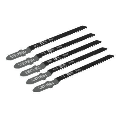 Sealey 75Mm 12 Tpi Wood Jigsaw Blade General For Power Tools X5 Pieces Sjbt119bo