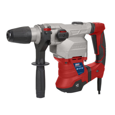 Sealey 230V 40mm 1500W Sds Max Chuck Rotary Hammer Drill With Handle Sdsmax40 from B&Q