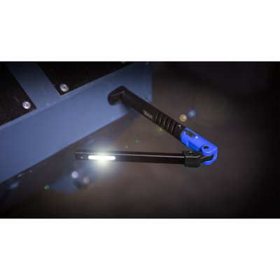 B&Q Sealey Rechargeable Slim Folding Pocket 2 Cob & 1 Smd Led - Led01b Light/Blue