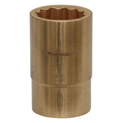 B&Q Sealey Socket 18Mm 1/2" Square Drive Non-Sparking Walldrive 12 Point Ns051
