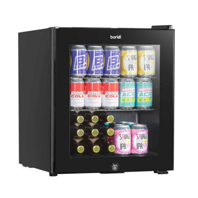 Baridi 50L Drinks Mini Cooler Fridge With Led LightBlackDh12 from B&Q