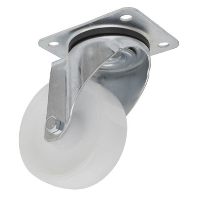 Sealey Castor Wheel 100mm Plate Swivel 200Kg Load Capacity Polyamide Scw4100Sp from B&Q