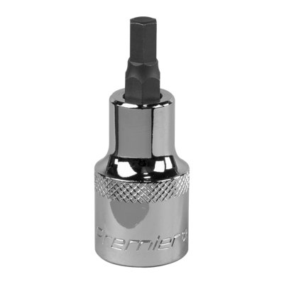 Sealey Hex Socket Bit 6Mm 1/2" Square Drive Forged Chrome Vanadium Steel Sbh018