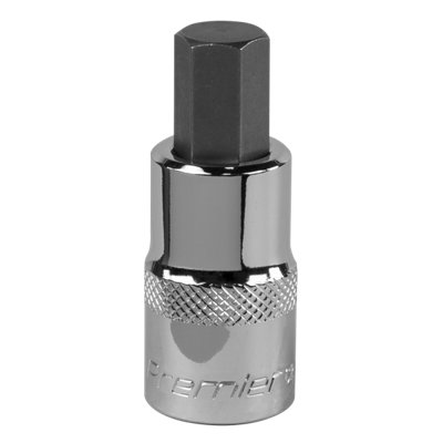 Sealey Hex Socket Bit 12Mm 1/2" Square Drive Forged Chrome Vanadium Steel Sbh023