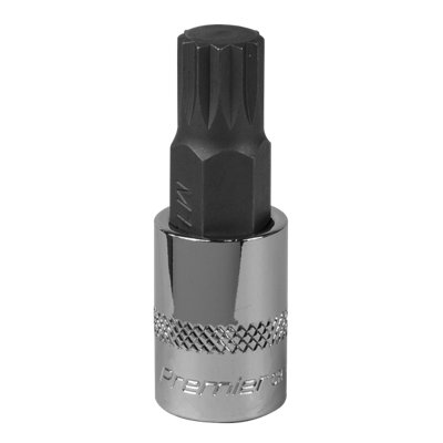 Sealey Spline Socket Bit M12 3/8" Drive Forged Chrome Vanadium Steel Sbs009