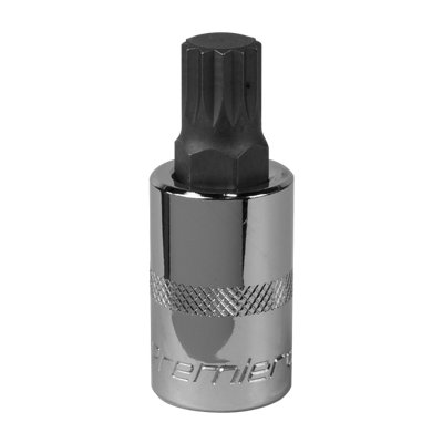 Sealey M14 1/2" Drive Spline Socket Bit Forged Chrome Vanadium Steel Tool Sbs017 from B&Q