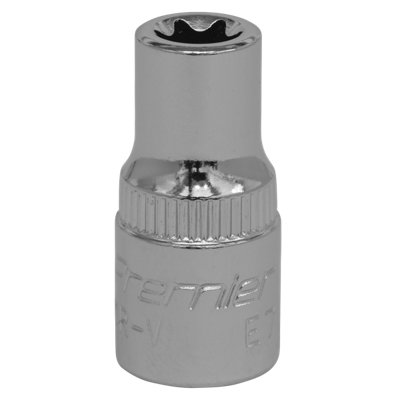 Sealey Trx-Star Socket E7 1/4" Square Drive Chrome Vanadium Steel Tool Set004