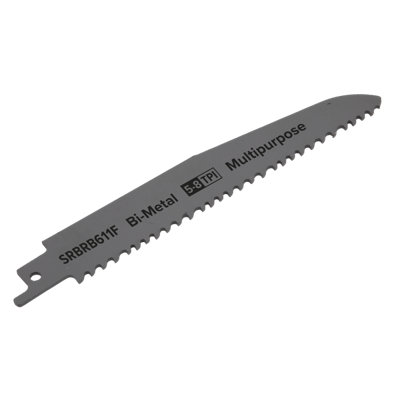 Sealey: Sealey 150mm 5-8TPI Multipurpose Reciprocating Saw Blade - Pack of 5 SRBRB611F