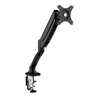 B&Q -  Adjustable & Rotating Single Monitor Arm9Kg Load Capacity10-27" ScreensBlackDh24