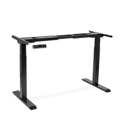B&Q -  Dual Motor Adjustable Desk Frame With Digital Controls100Kg CapacityBlackDh16