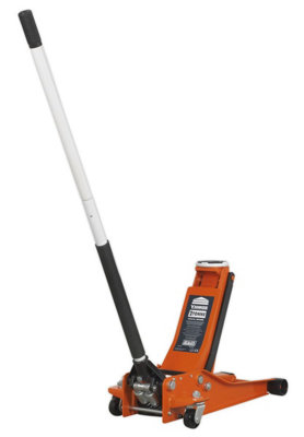 Sealey Trolley Jack 2.25 Tonne Low Profile Rocket Lift Orange 2001Leor from B&Q