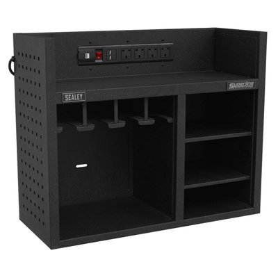 Sealey Power Tool Storage Rack 760mm With Power Strip Ap30Srbe from B&Q