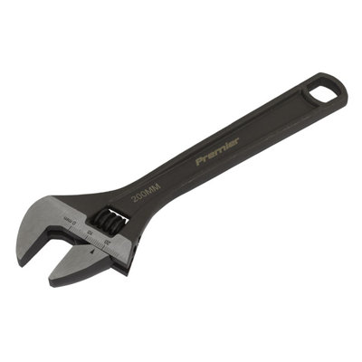 B&Q Black Sealey Adjustable Wrench 200Mm Ak9561