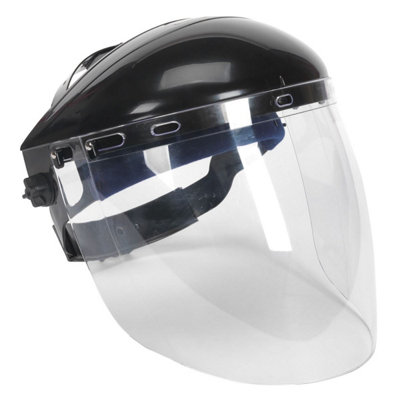 Sealey Deluxe Brow Guard With Aspherical Polycarbonate Full Face Shield Ssp78 from B&Q