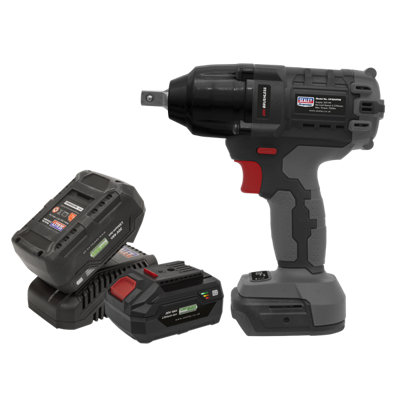 Sealey 20V 2X4Ah 1/2" Square Drive 700Nm Brushless Impact Wrench Kit Cp20Vpiwkit from B&Q