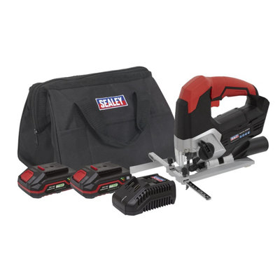  - Sealey Cordless Jigsaw Kit 20V Sv20 Series2 Batteries Cp20Vjskit