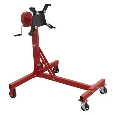  - Sealey 450Kg Folding Rotating Engine Stand With Geared Handle Drive Es480D